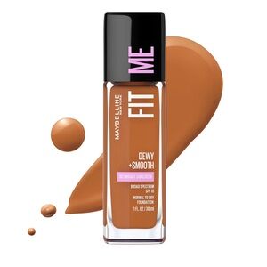 MAYBELLINE Fit Me Dewy + Smooth Liquid Foundation 360 Mocha, NEW